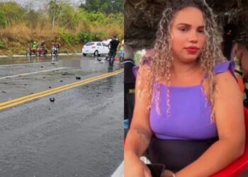 Mulher morre após grave acidente entre moto e carro na BR-343 em Água Branca