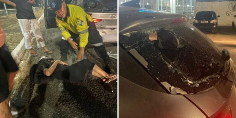 Motociclista fica ferida após colisão com carro na Zona Leste de Teresina