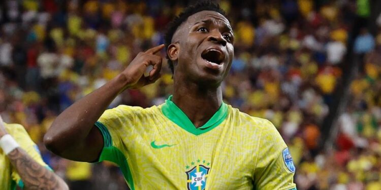 Vini brilha no início, mas perde pênalti e enfrenta frustração com a Seleção