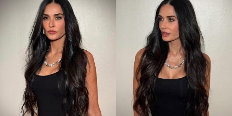 Demi Moore impressiona seguidores com aparência jovem e reflexão sobre envelhecimento