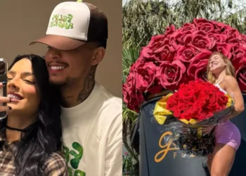 Namorada de Felipe Amorim comenta envio de flores para Virginia Fonseca: “Eu que incentivei”