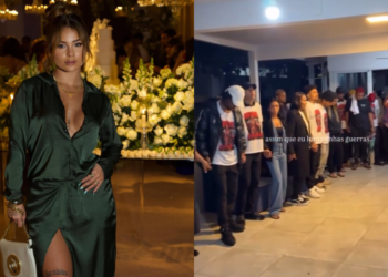 Noiva de Oruam lidera roda de oração após prisão do rapper, acusado de ligação com o tráfico