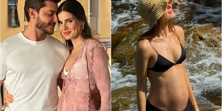 Camila Queiroz mostra barriguinha de grávida durante viagem romântica a Ibiza