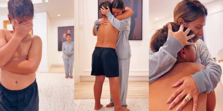 Filho de Simone Mendes se emociona ao descobrir dificuldades da infância da mãe