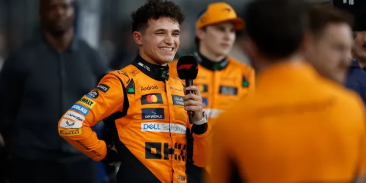đ Lando Norris garante pole da sprint em SĂŁo Paulo; Bortoleto termina em 14Âș