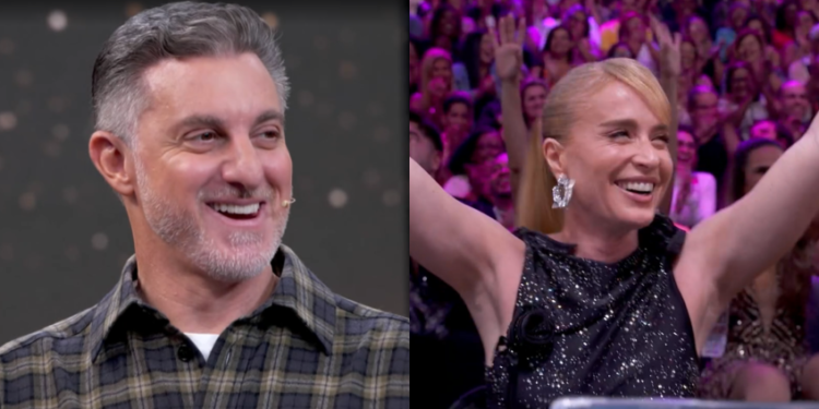 Angélica sai em defesa do nariz de Luciano Huck no “Domingão”: “Esse bico é uma loucura!”