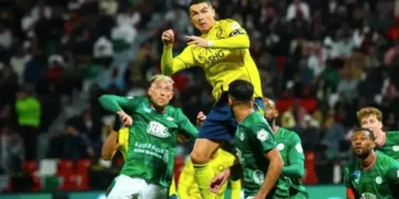 Cristiano Ronaldo marca, mas Al-Nassr fica no empate com o Al-Ettifaq pelo Campeonato Saudita