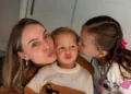 Influenciadora Tata Estaniecki relata queda que sofreu com a filha de 5 anos em casa