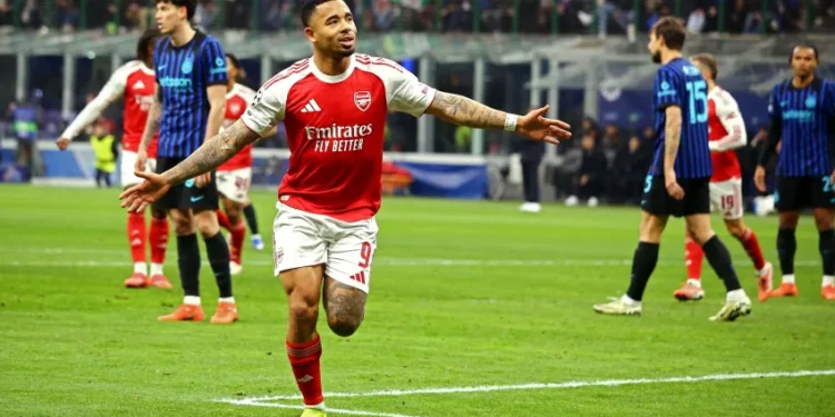 Gabriel Jesus decide, e Arsenal vence a Inter no San Siro pela Champions