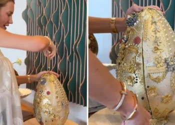 Ana Paula Siebert abre ovo de Páscoa de R$ 20 mil e ignora críticas nas redes