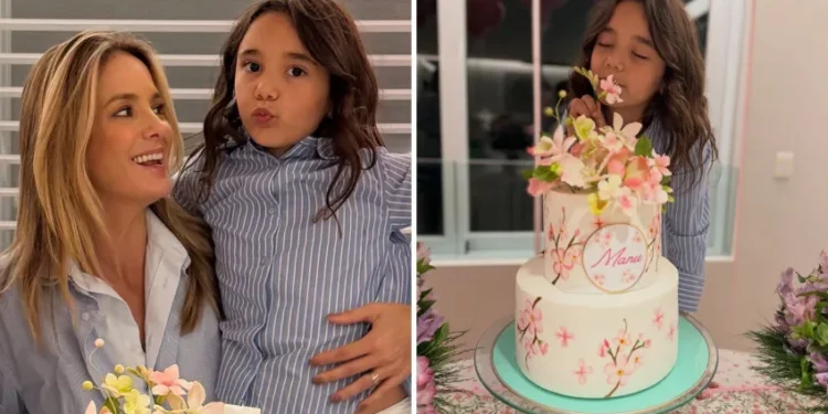 Ticiane Pinheiro comemora os 7 anos da filha Manuella com festa em família e looks combinando
